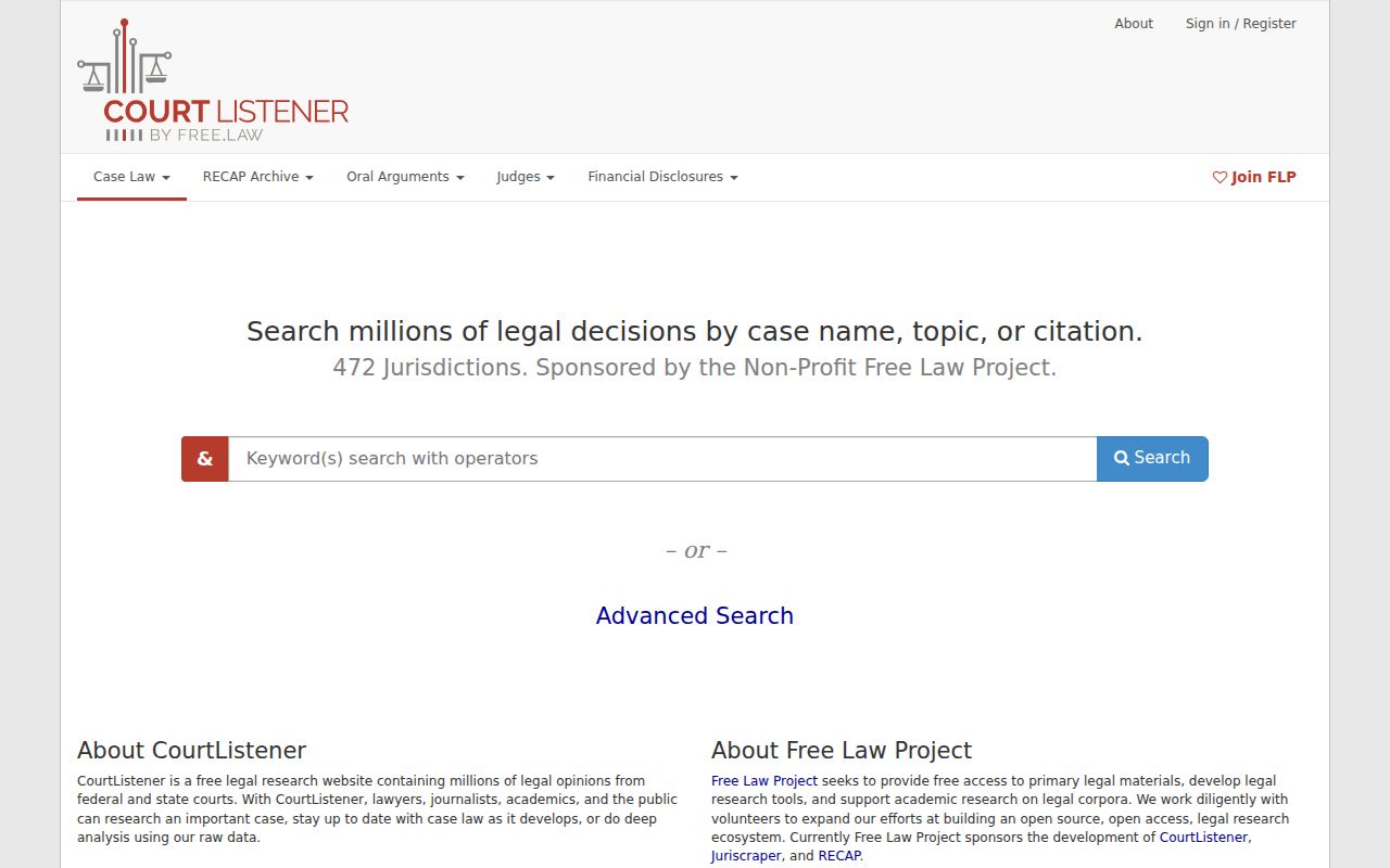 Linn court records distinction between municipal docket and CourtListener federal material