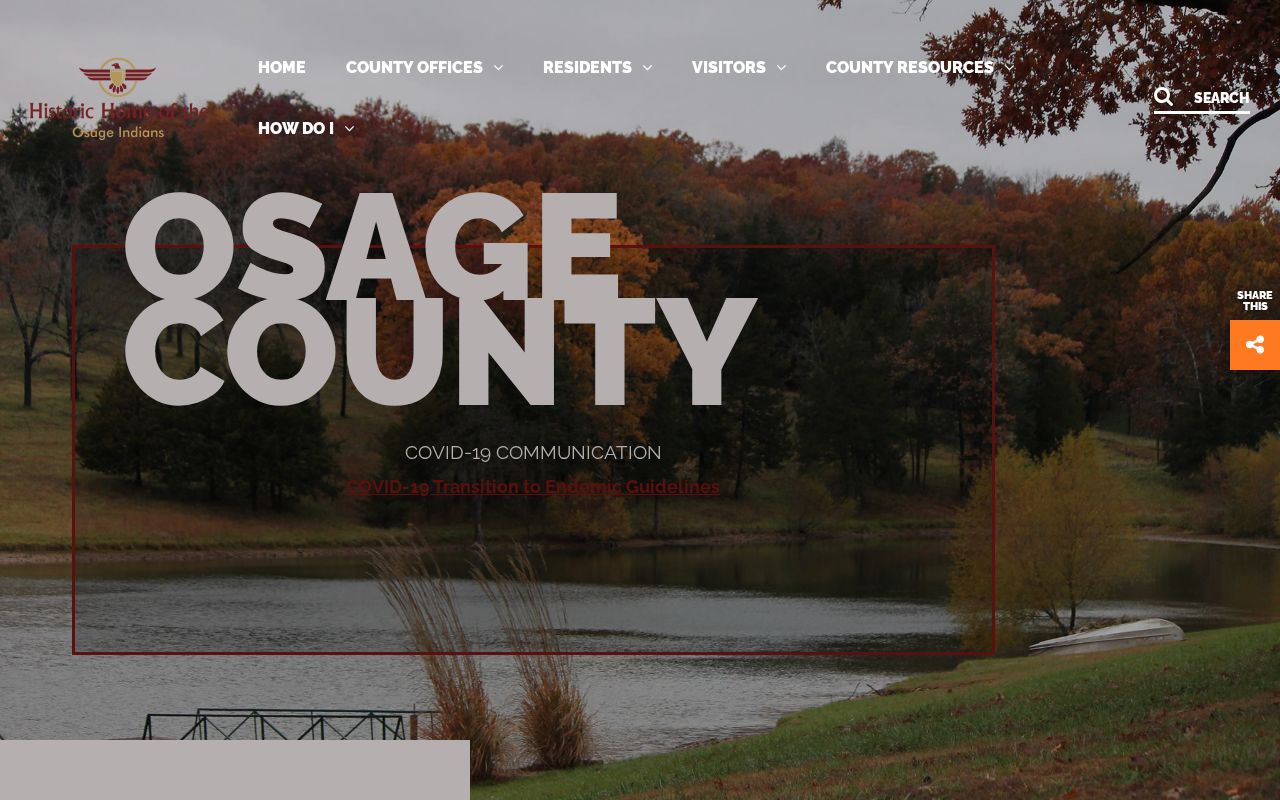Meta court records context from the official Osage County government homepage
